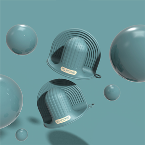 Silicone heat-resistant gloves, oven gloves, baking gloves, high-temperature resistant thick microwave oven gloves, heat-insulating gloves silicone glove