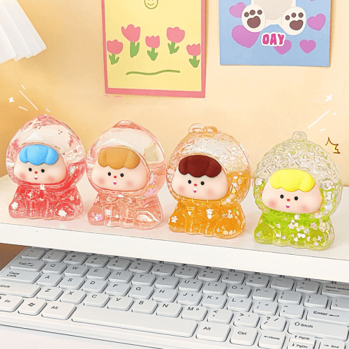 Acrylic Fruit Liquid Ornament Decorative Acrylic Fruit Liquid Ornament Desk Decor