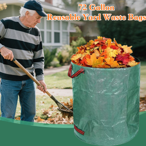 Garden Leaf Collection Bag Waterproof Yard Waste Bag Large Capacity Garden Leaf Bag