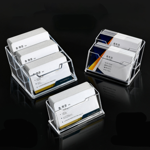 Transparent Business Card Holder Acrylic Business Card Holder Desk Organizer