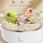 Baby Self Feeding Spoon and Fork Set | Stainless Steel Silicone Toddler Utensils