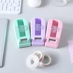 Tape Dispenser Macaron Color Tape Dispenser Cutter for Office and School