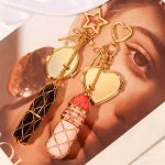 Metal Mesh Lipstick Keychain Holder Stylish Lipstick Holder Keychain