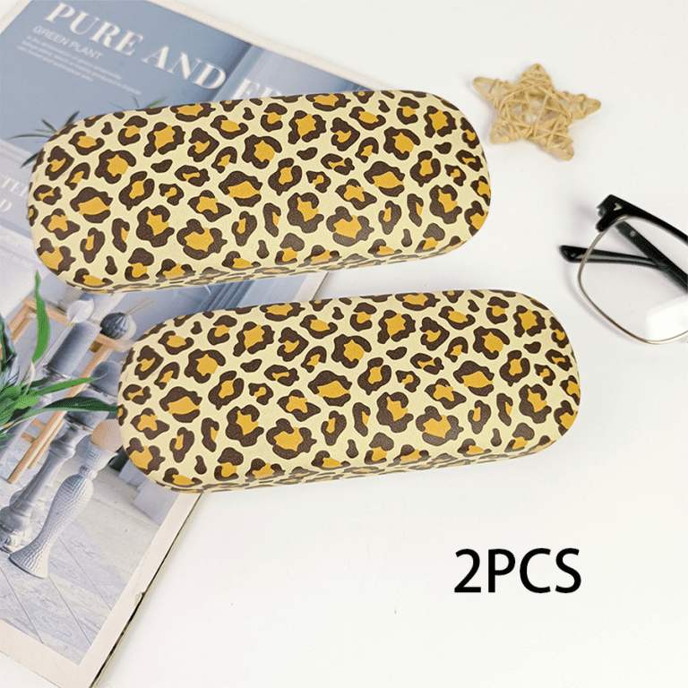 Leopard Print Eyeglasses Case Portable Eyeglasses Case for Students