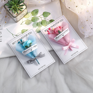 Dried Flower Greeting Card Bouquet Handmade Dried Flower Greeting Card for Gift