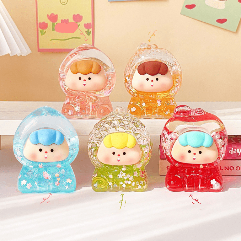 Acrylic Fruit Liquid Ornament Decorative Acrylic Fruit Liquid Ornament Desk Decor