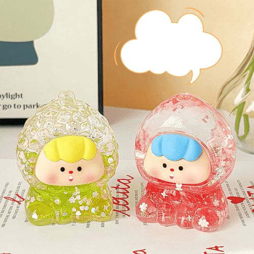 Acrylic Fruit Liquid Ornament Decorative Acrylic Fruit Liquid Ornament Desk Decor