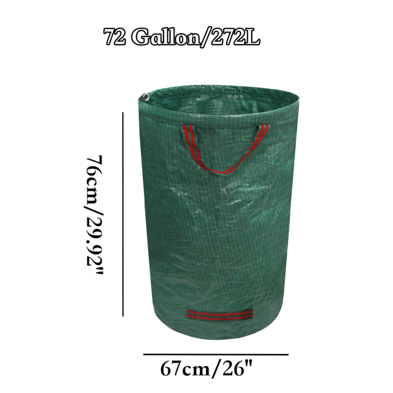 Garden Leaf Collection Bag Waterproof Yard Waste Bag Large Capacity Garden Leaf Bag