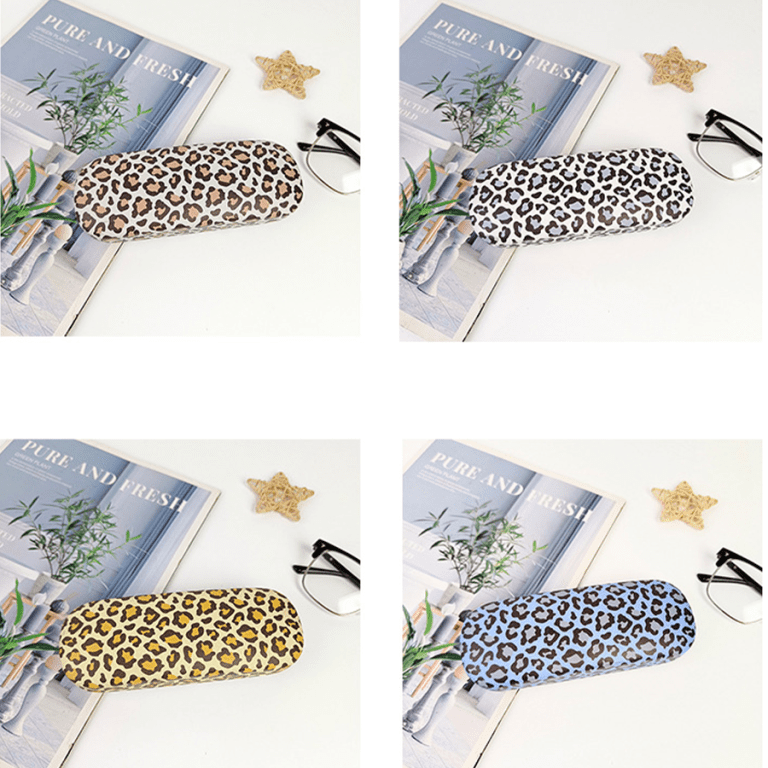 Leopard Print Eyeglasses Case Portable Eyeglasses Case for Students