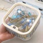 Acrylic Desktop Trash Bin Small Desktop Trash Bin for Home and Office