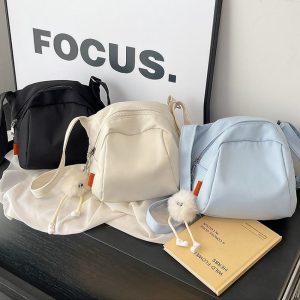 Nylon Crossbody Bag for Women Lightweight Shoulder Bag Large Capacity Nylon Crossbody Bag