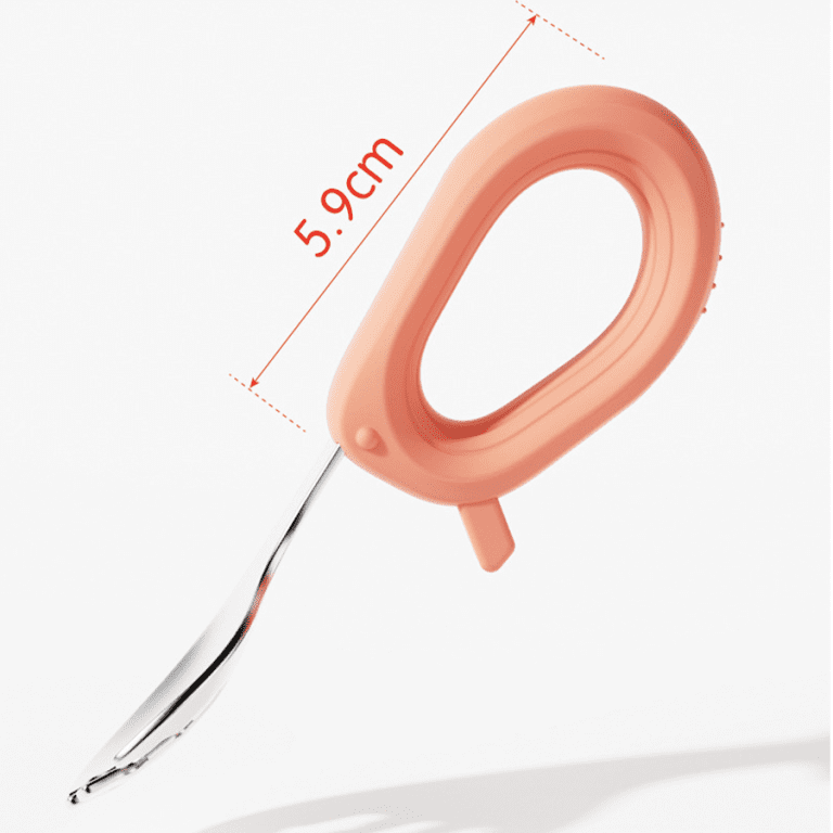 Baby Self Feeding Spoon and Fork Set | Stainless Steel Silicone Toddler Utensils