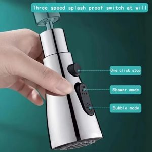 360° Rotating Faucet Extender Sprayer