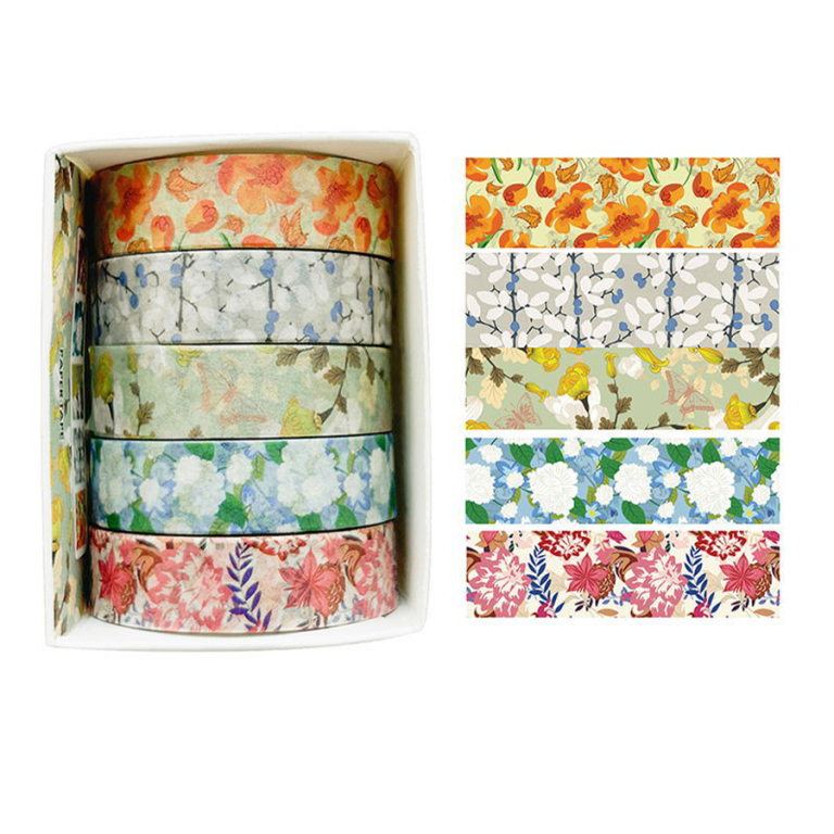 Washi Tape Set Floral Decorative Washi Tape Set for DIY Crafts