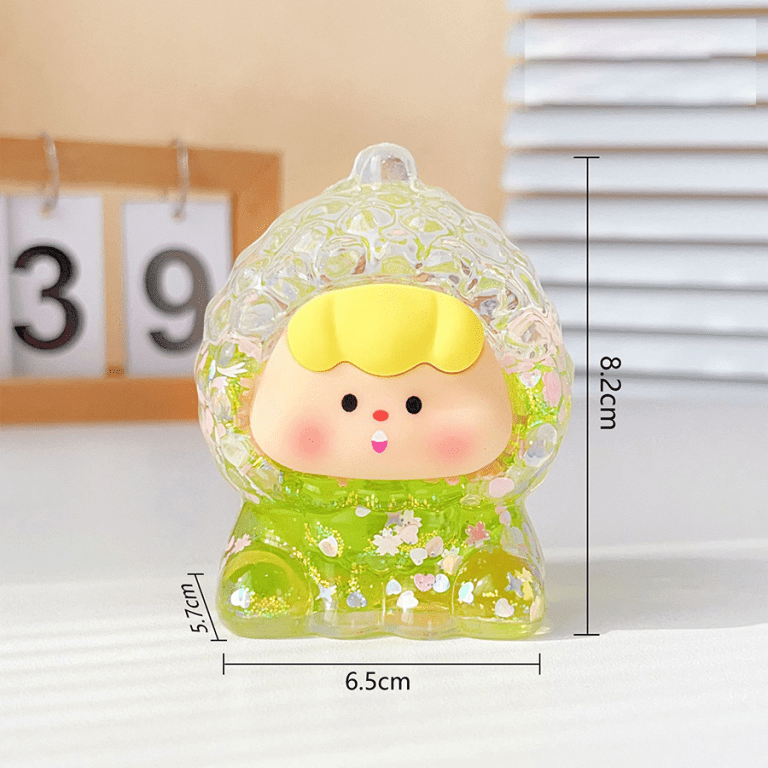 Acrylic Fruit Liquid Ornament Decorative Acrylic Fruit Liquid Ornament Desk Decor