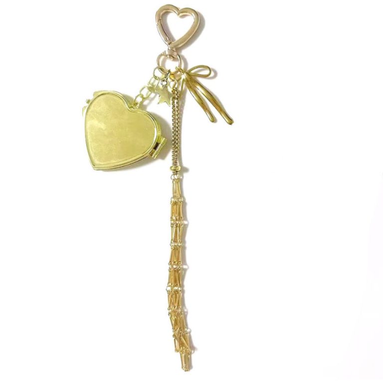 Metal Mesh Lipstick Keychain Holder Stylish Lipstick Holder Keychain