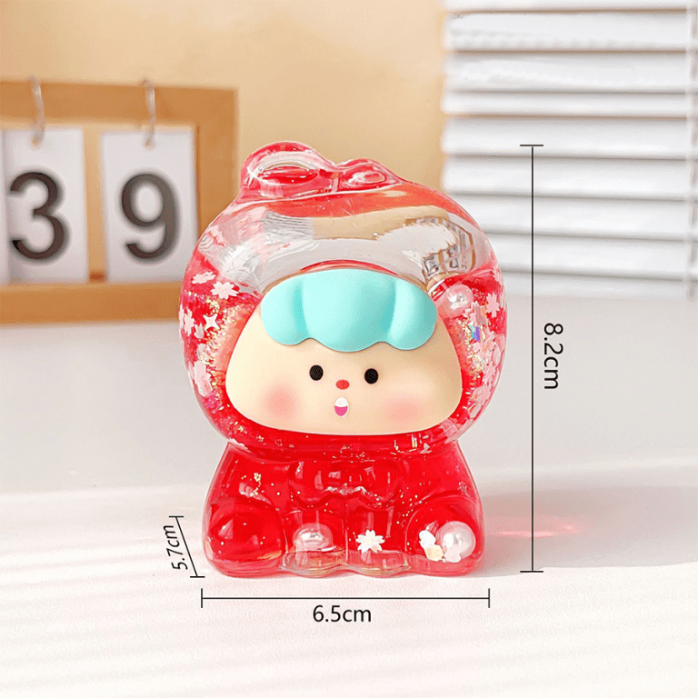 Acrylic Fruit Liquid Ornament Decorative Acrylic Fruit Liquid Ornament Desk Decor