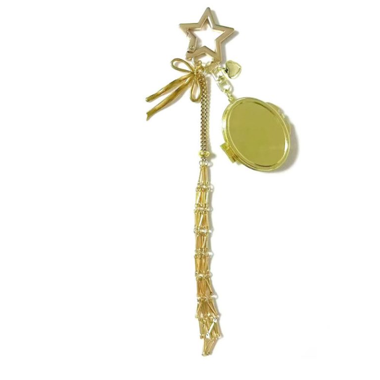 Metal Mesh Lipstick Keychain Holder Stylish Lipstick Holder Keychain